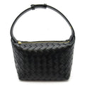 Bottega Veneta Wallace Calfskin Handbag Black