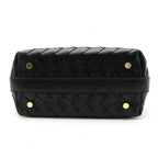 Bottega Veneta Wallace Calfskin Handbag Black — view 6