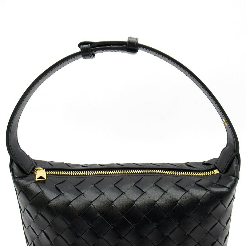 Bottega Veneta Wallace Calfskin Handbag Black — view 2