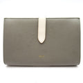 Celine Large Strap Wallet Calfskin Gray