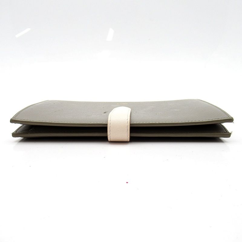 Celine Large Strap Wallet Calfskin Gray — view 4