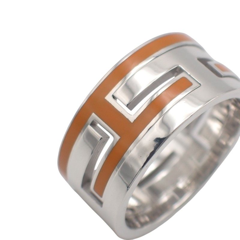 Hermes Move Ash Ring 925 Sterling Silver Orange 55 — view 7