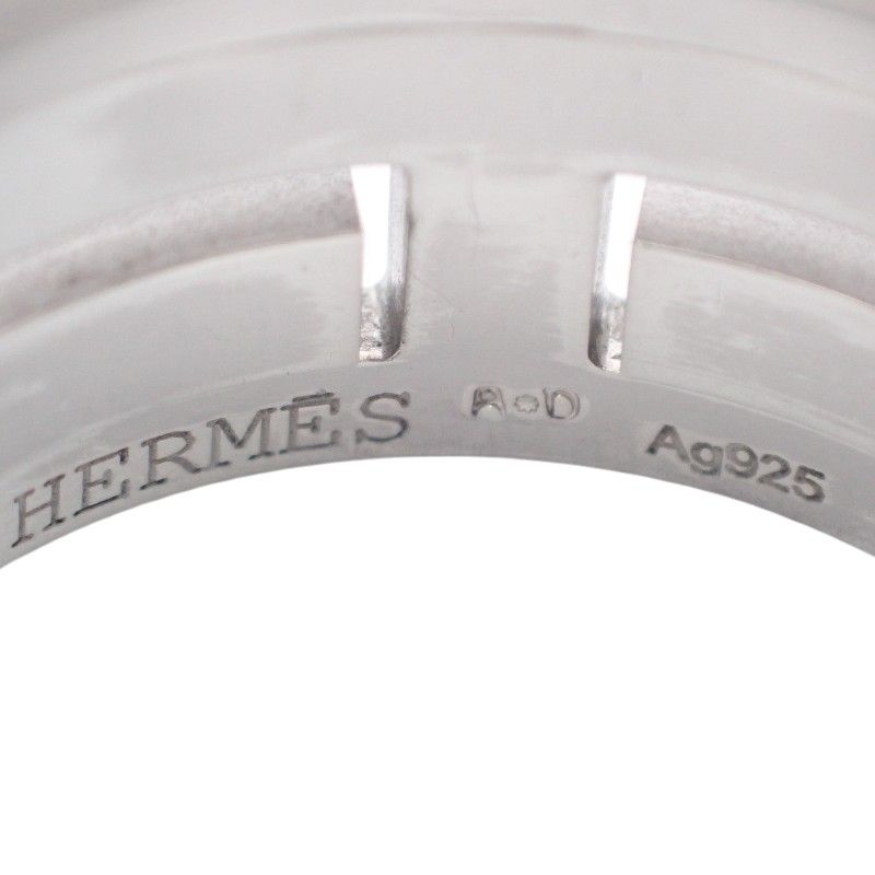 Hermes Move Ash Ring 925 Sterling Silver Orange 55 — view 8