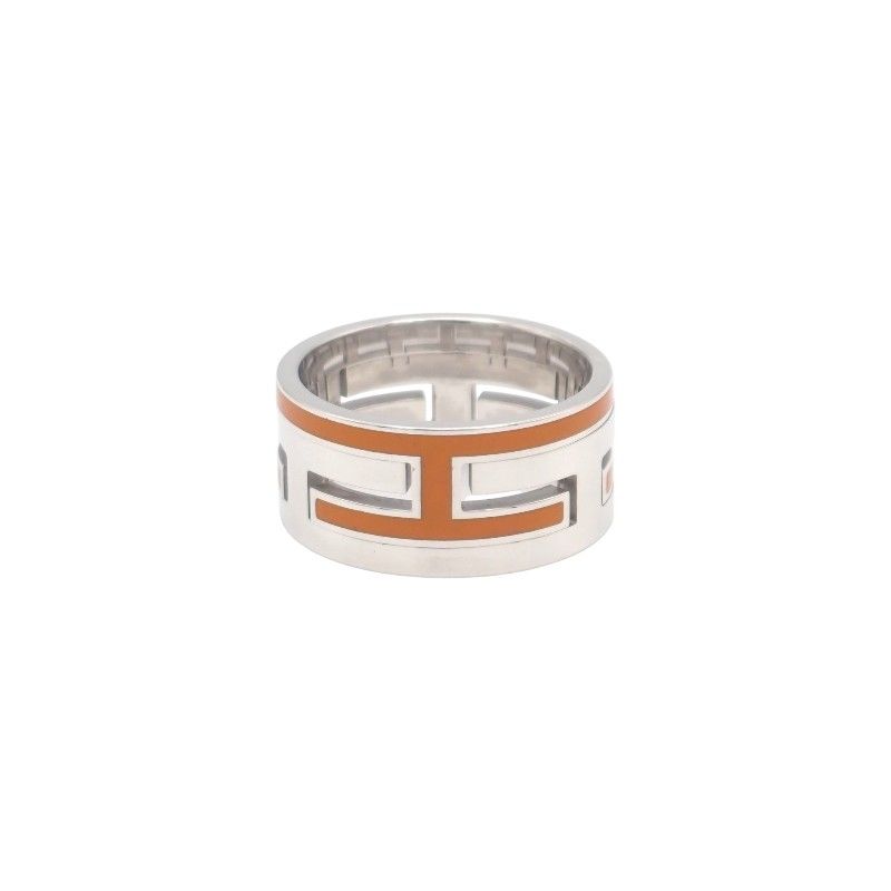 Hermes Move Ash Ring 925 Sterling Silver Orange 55 — view 2
