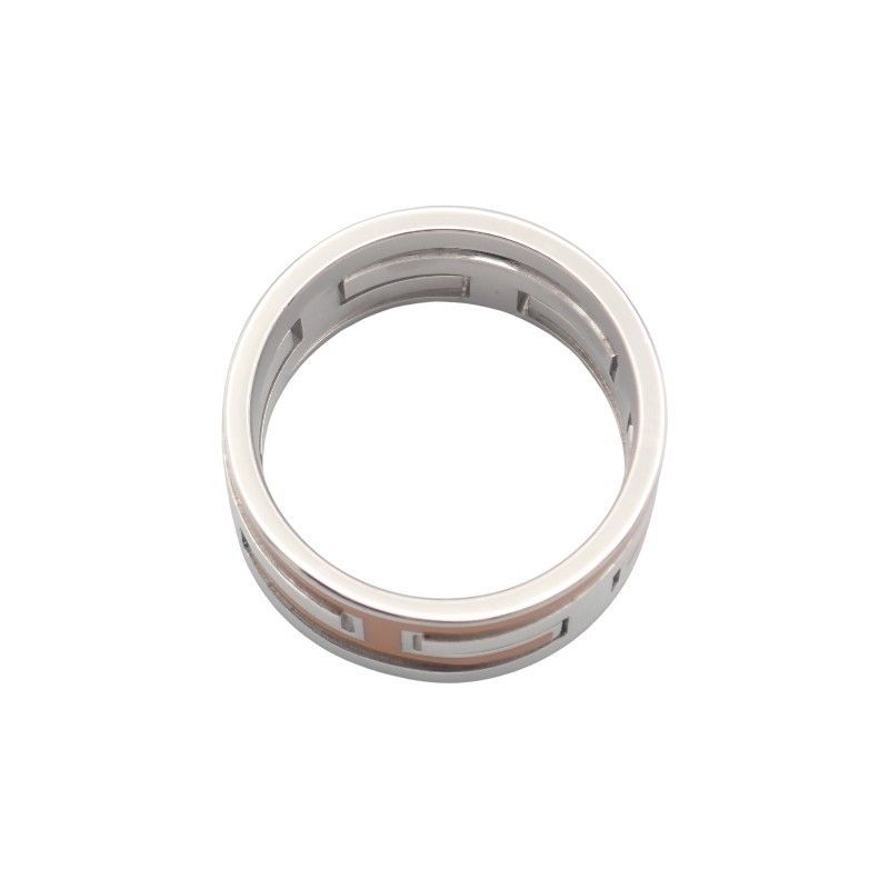 Hermes Move Ash Ring 925 Sterling Silver Orange 55 — view 5