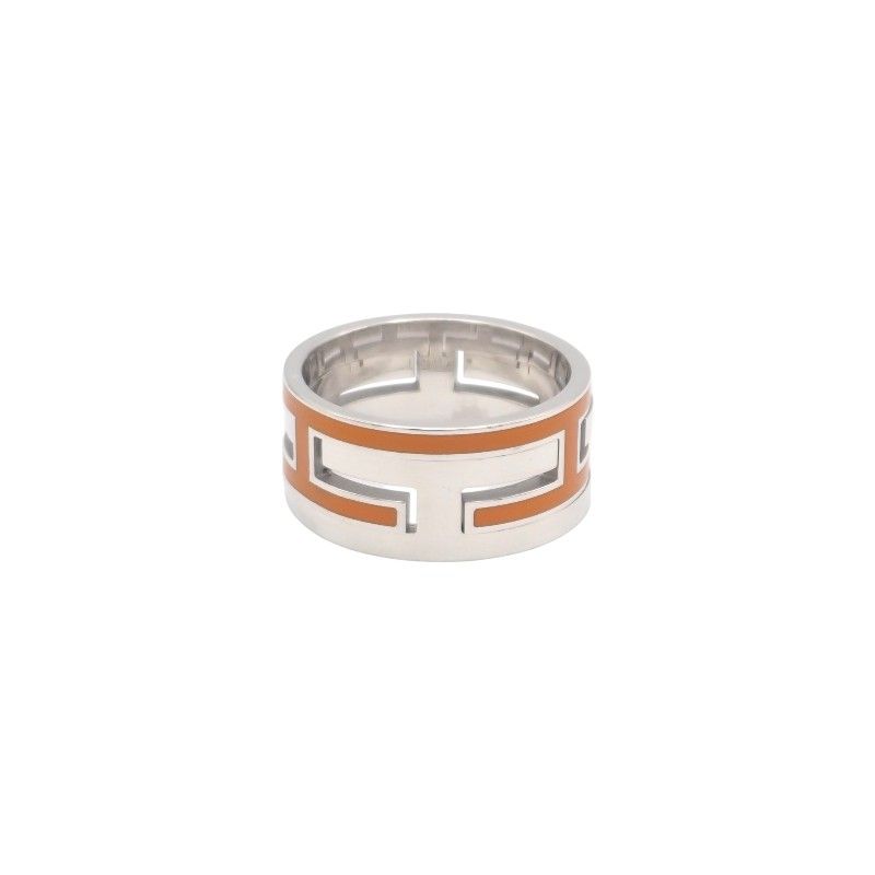 Hermes Move Ash Ring 925 Sterling Silver Orange 55 — view 4