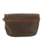 Celine Messenger Bag Macadam Pattern Leather Brown — view 3