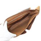 Celine Messenger Bag Macadam Pattern Leather Brown — view 6