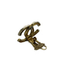 Chanel CC Logo Earrings Gold Color An1 OH — view 4