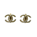 Chanel CC Logo Earrings Gold Color An1 OH