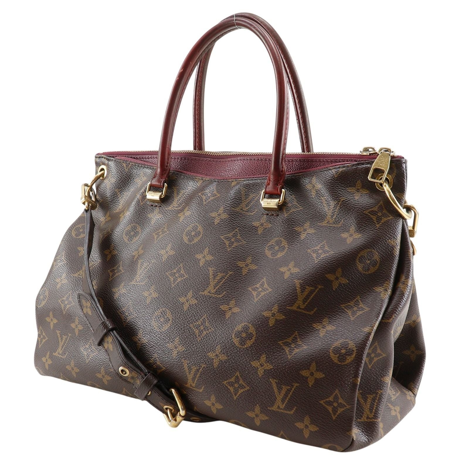 Louis Vuitton Pallas 2-Way Shoulder Monogram Canvas Brown Handbag — view 2