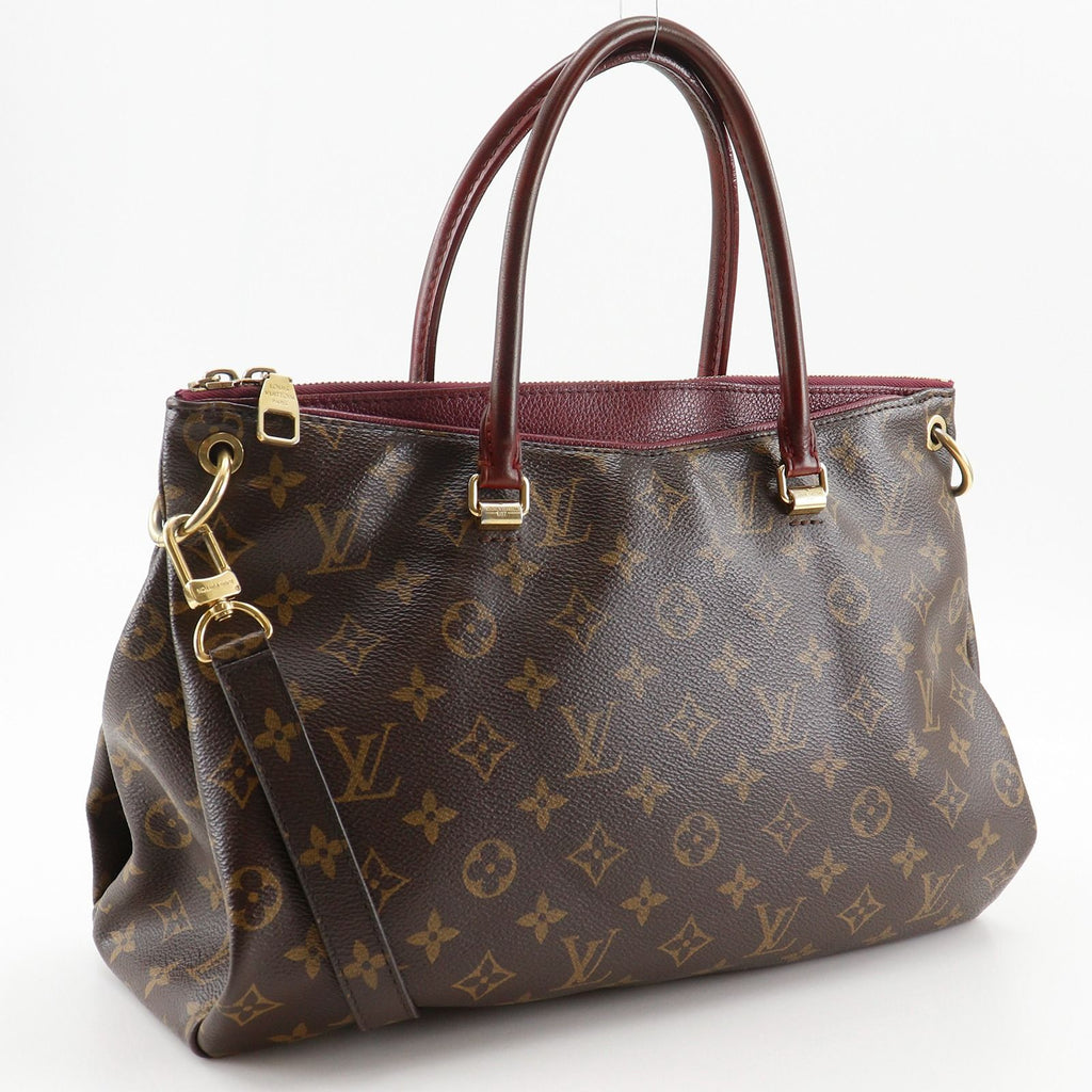 Louis Vuitton Pallas 2-Way Shoulder Monogram Canvas Brown Handbag — view 3