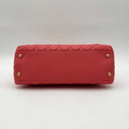 Chanel Shoulder Bag Coco Handle Quilted Turnlock Leather Pink CC Logo Gold — view 6