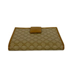 Celine Vintage Macadam Blason Logo Pattern Leather Kiss Lock Bifold Wallet Mini