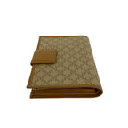 Celine Vintage Macadam Blason Logo Pattern Leather Kiss Lock Bifold Wallet Mini