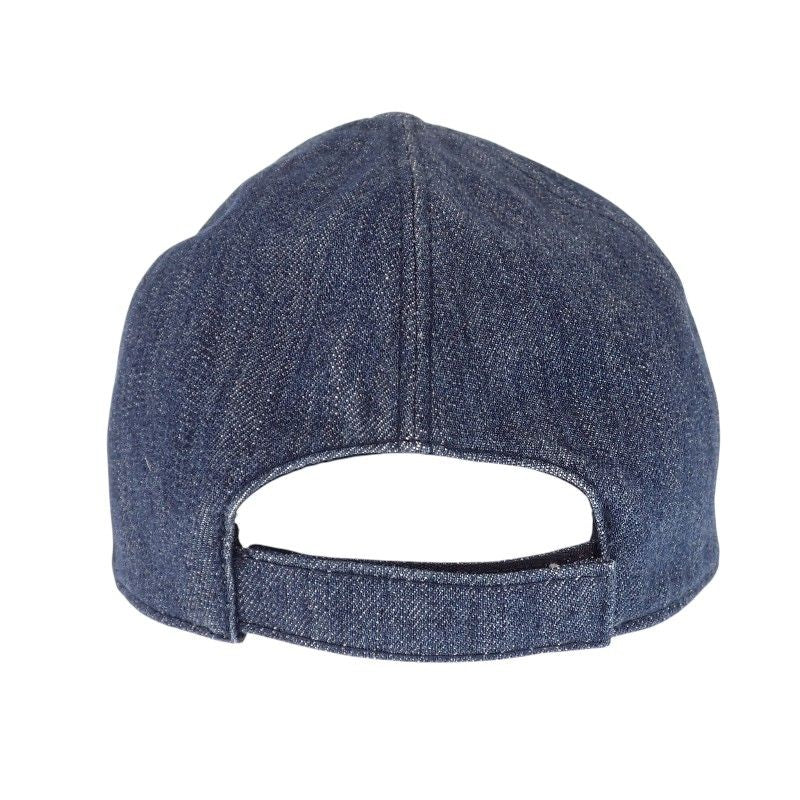 Prada Baseball M Cap Hat Denim Navy Triangle Logo — view 7