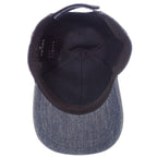 Prada Baseball M Cap Hat Denim Navy Triangle Logo — view 8