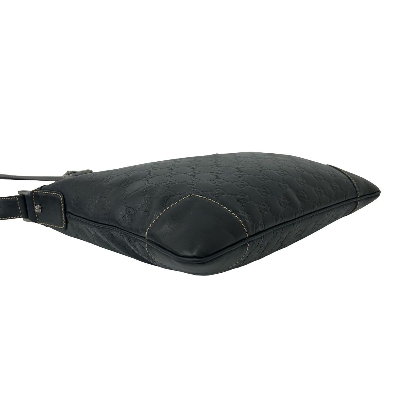 Gucci With Key Guccissima GG Patter Leather Shoulder Bag Cross Dark Navy — view 7