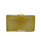 Chanel Kiss Lock Wallet Camellia Patent Box with Card and Beige — view 2