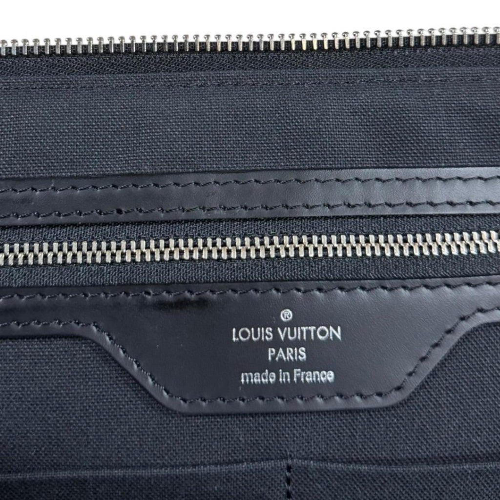 Louis Vuitton Poche Document Damier Graphite Second Bag Canvas Black — view 8
