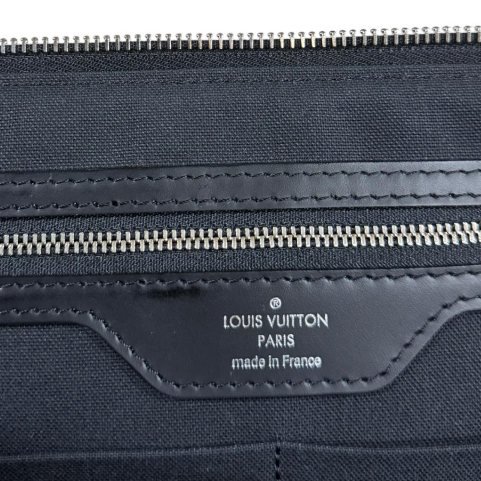 Louis Vuitton Poche Document Damier Graphite Second Bag Canvas Black — view 8