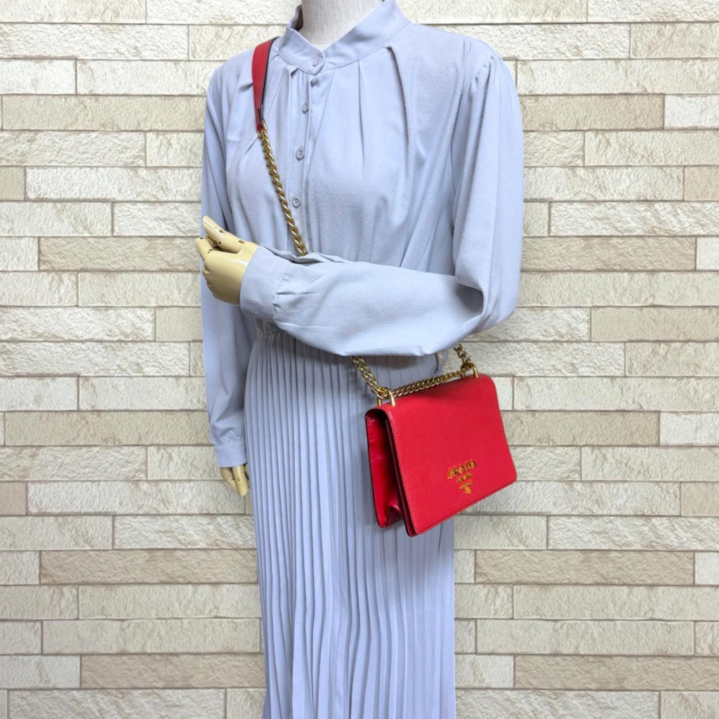 Prada Saffiano Shoulder Bag Leather — view 2