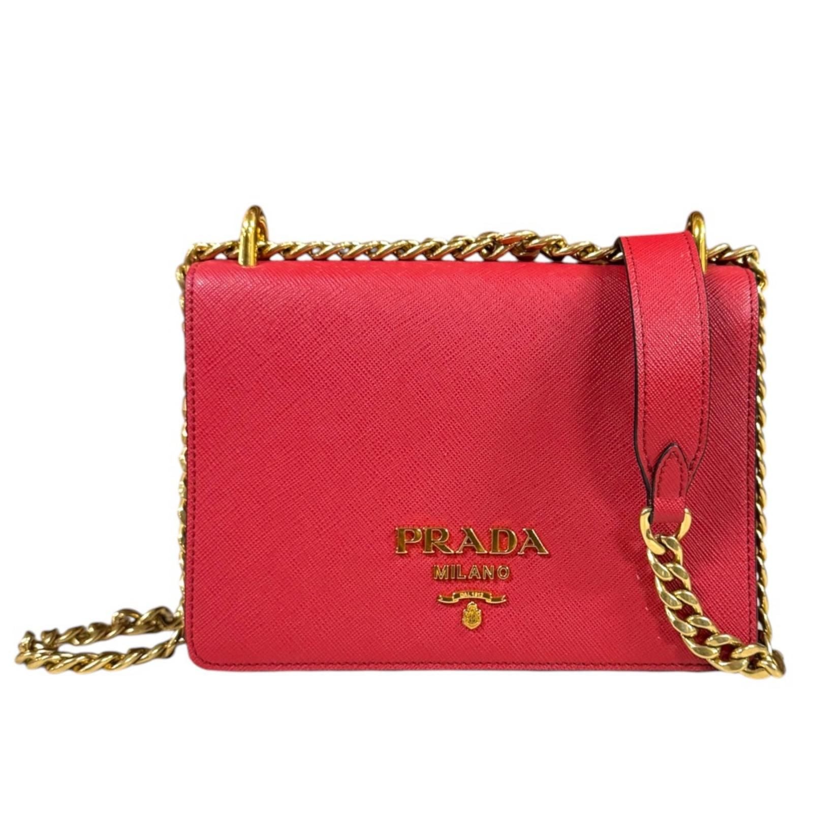 Prada Saffiano Shoulder Bag Leather