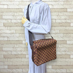 Louis Vuitton Naviglio Damier Shoulder Bag Canvas Brown — view 2