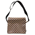 Louis Vuitton Naviglio Damier Shoulder Bag Canvas Brown