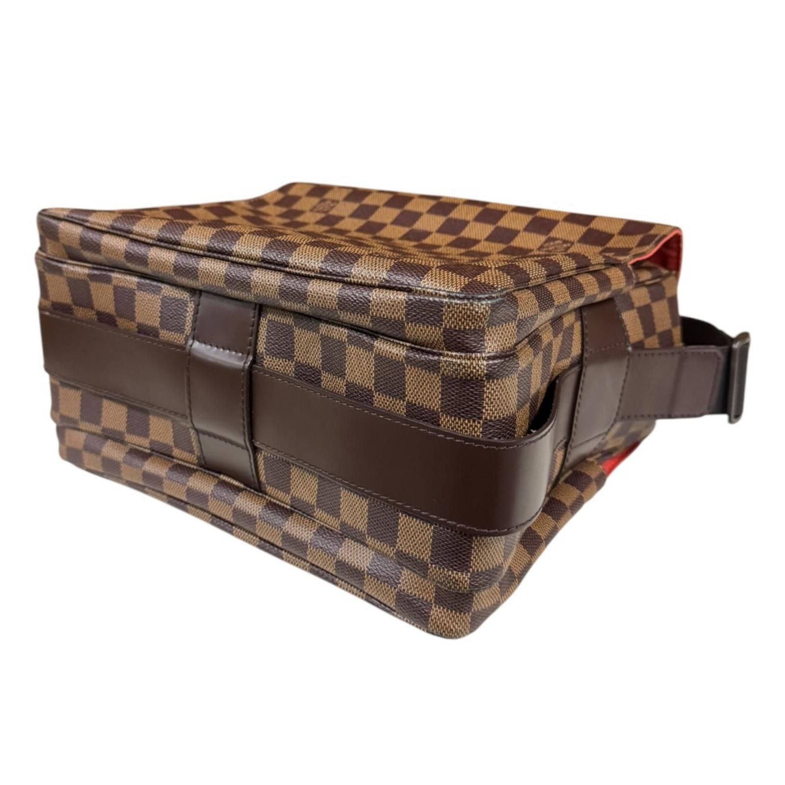 Louis Vuitton Naviglio Damier Shoulder Bag Canvas Brown — view 6