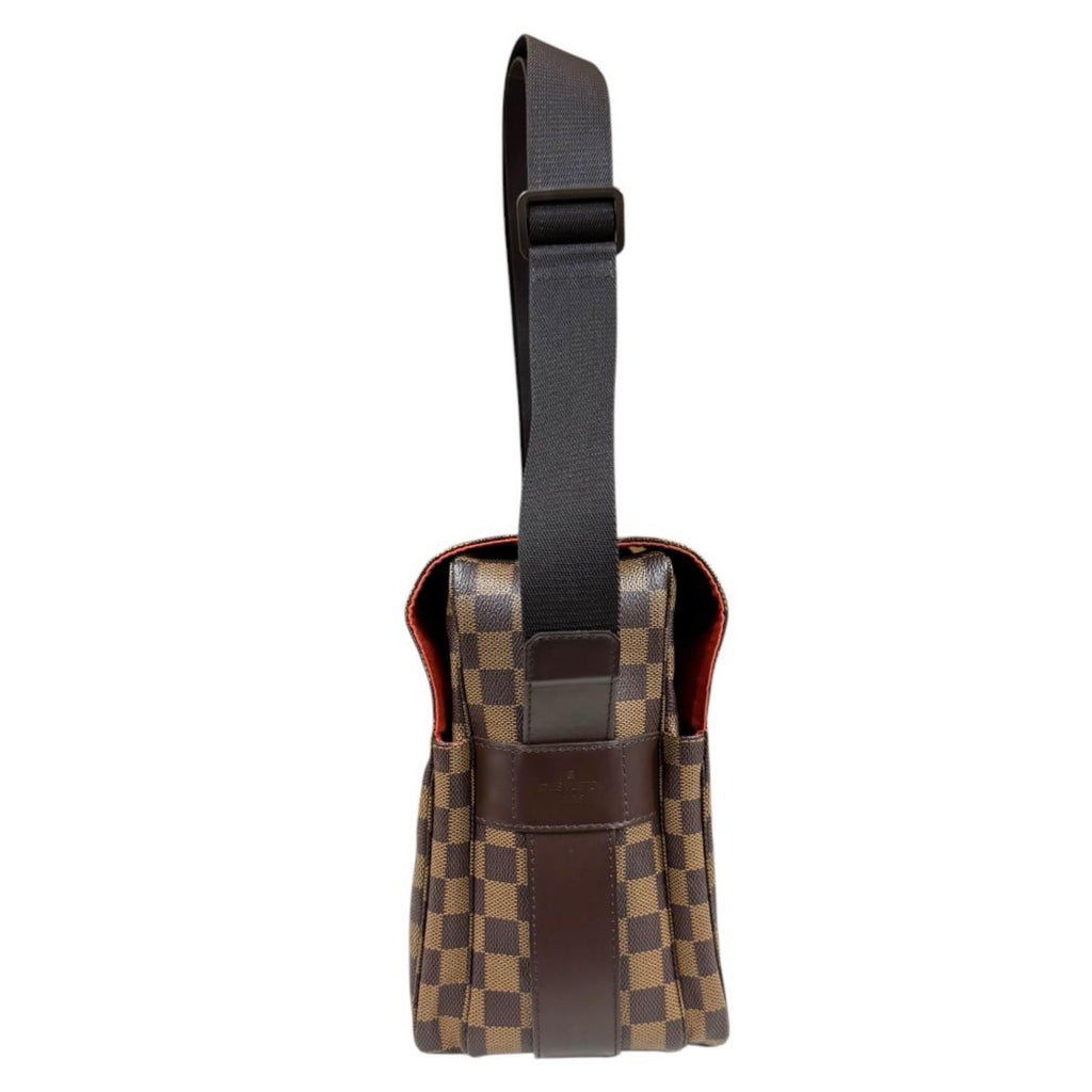 Louis Vuitton Naviglio Damier Shoulder Bag Canvas Brown — view 4