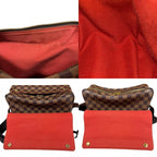Louis Vuitton Naviglio Damier Shoulder Bag Canvas Brown — view 9