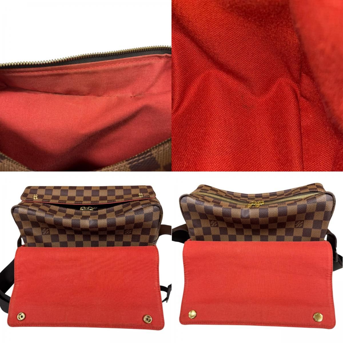 Louis Vuitton Naviglio Damier Shoulder Bag Canvas Brown — view 9