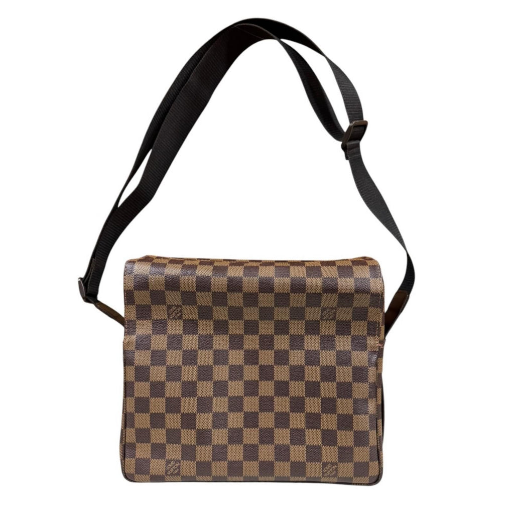 Louis Vuitton Naviglio Damier Shoulder Bag Canvas Brown — view 3