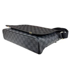 Louis Vuitton District MM NM Damier Graphite Shoulder Bag Canvas Black — view 7