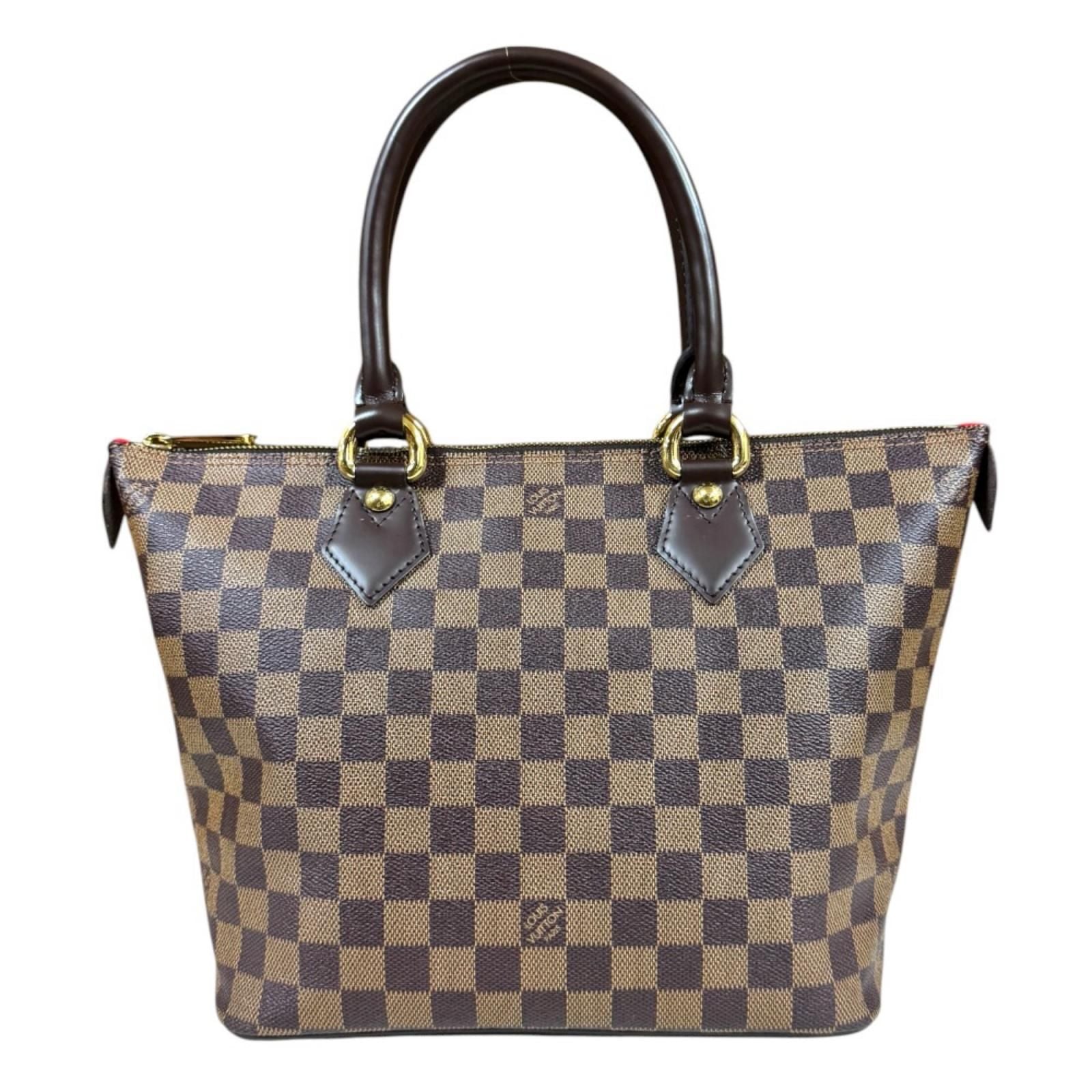 Louis Vuitton Saleya PM Damier Handbag Canvas Brown