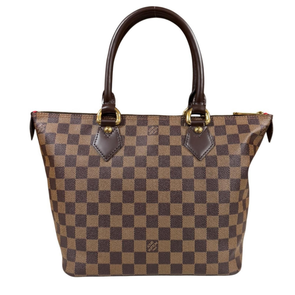 Louis Vuitton Saleya PM Damier Handbag Canvas Brown — view 3