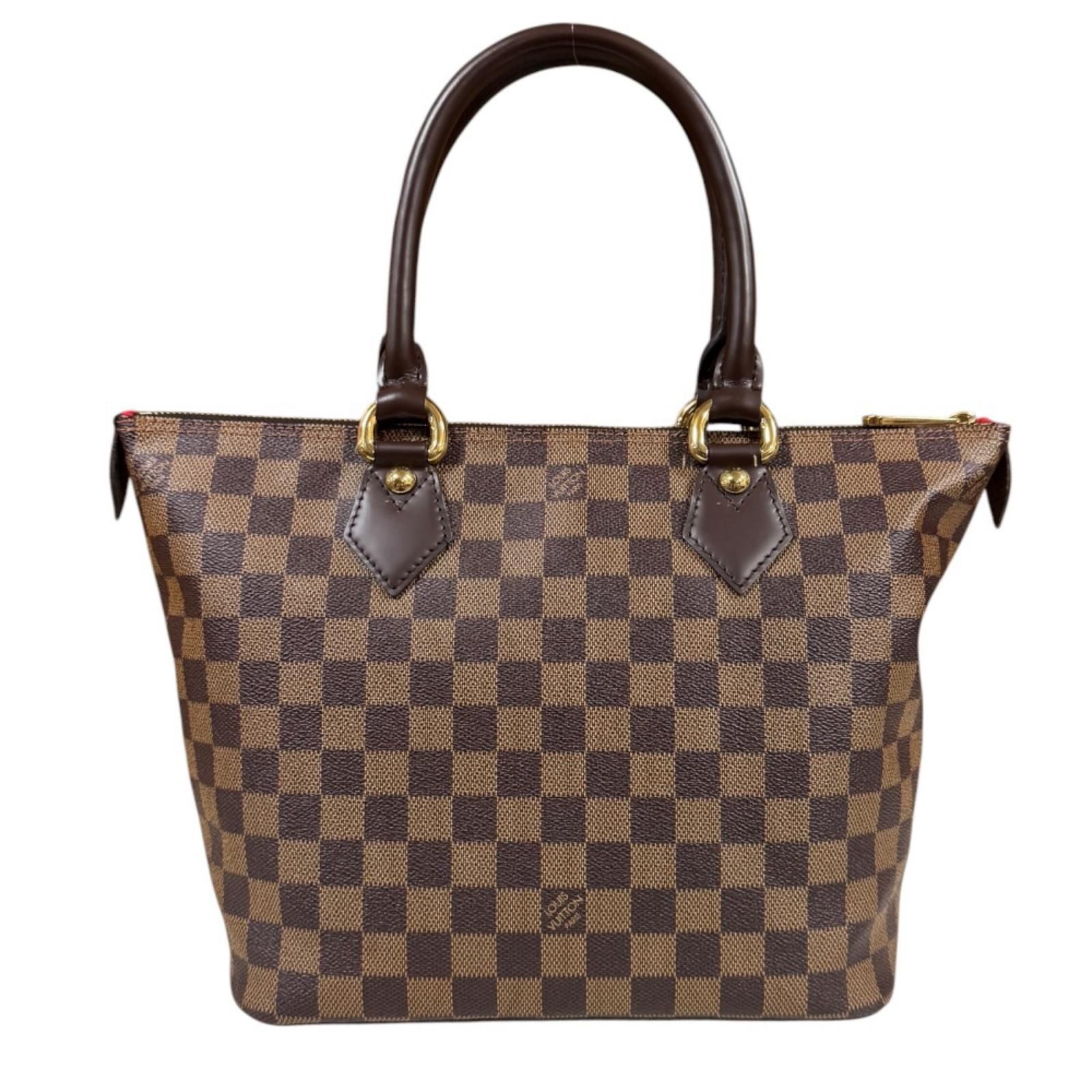 Louis Vuitton Saleya PM Damier Handbag Canvas Brown — view 3