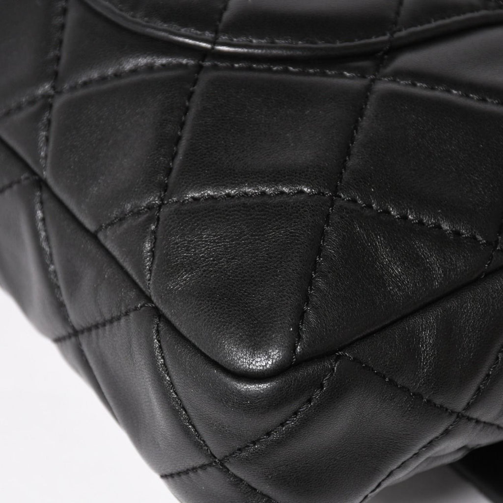 Chanel 2.55 Roll Clutch CC Logo Lambskin Black Ruthenium — view 7