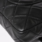 Chanel 2.55 Roll Clutch CC Logo Lambskin Black Ruthenium — view 7