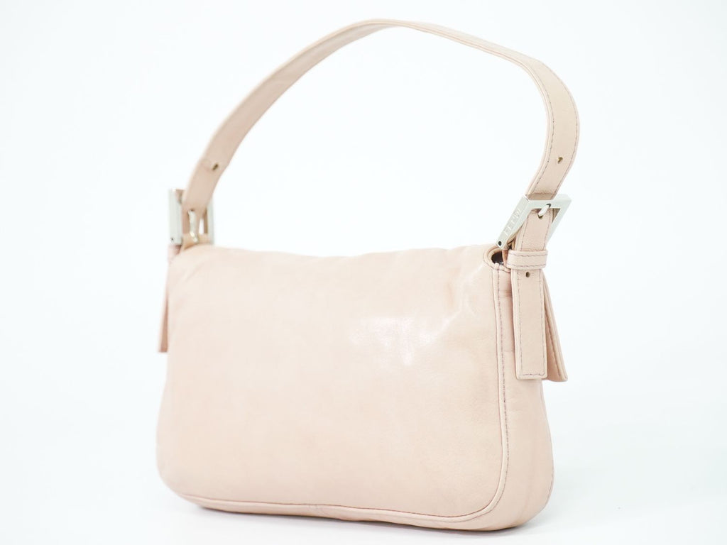Fendi Mamma Bucket Shoulder Bag Leather Pink