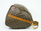 Louis Vuitton LV Keepall Bandouliere 60 Monogram 2-Way Boston Bag Brown