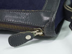 Gucci Vintage Micro GG Shoulder Bag Canvas Navy