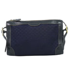 Gucci Vintage Micro GG Shoulder Bag Canvas Navy