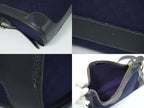 Gucci Vintage Micro GG Shoulder Bag Canvas Navy