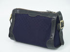 Gucci Vintage Micro GG Shoulder Bag Canvas Navy