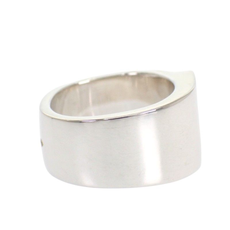 Hermes Candy Ring Vintage 925 Sterling Silver Enamel Blu 50 Out of Print — view 5