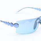 Dior Sunglasses Eyewear Rimless Shield Blue — view 4
