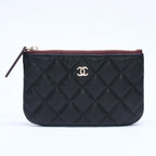 Chanel Classic Mini Pouch Stand CC Logo Caviar Leather — view 2