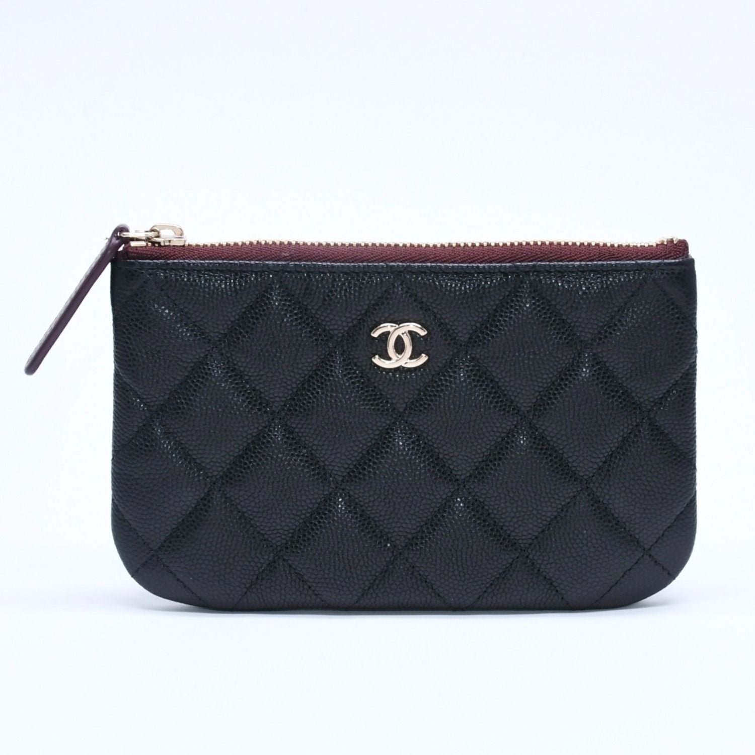 Chanel Classic Mini Pouch Stand CC Logo Caviar Leather — view 2